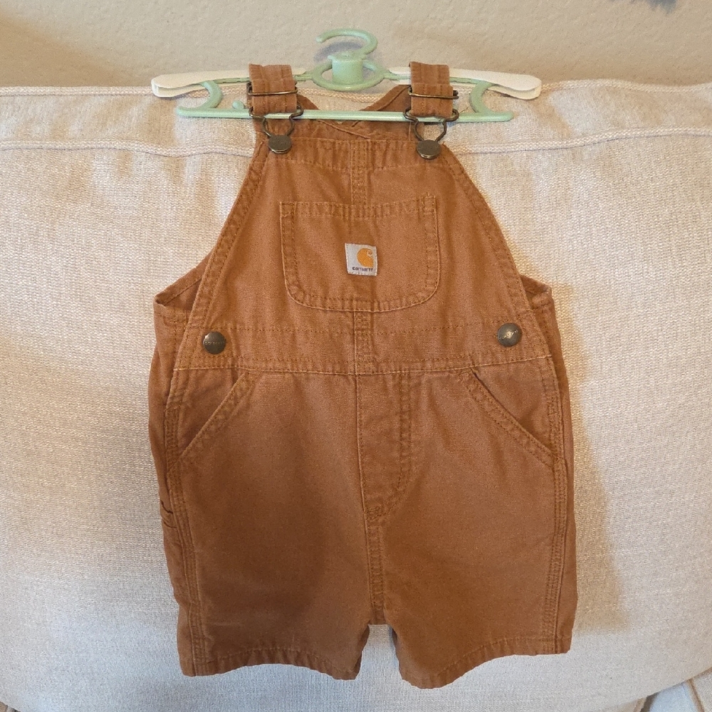 Carhartt Kids Overalls in Tan